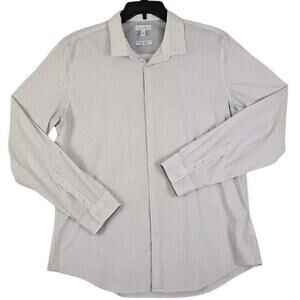 Calvin Klein ~Me'n XL/TG~INFINITE COOL/FRAICHEUR INFINITE Non-Iron Shirt LS.